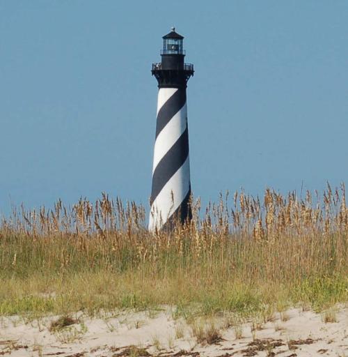 The Cape Hatteras Lighthouse.