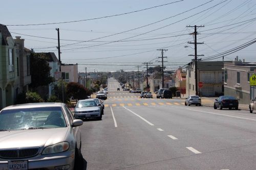 The middle of the hill.